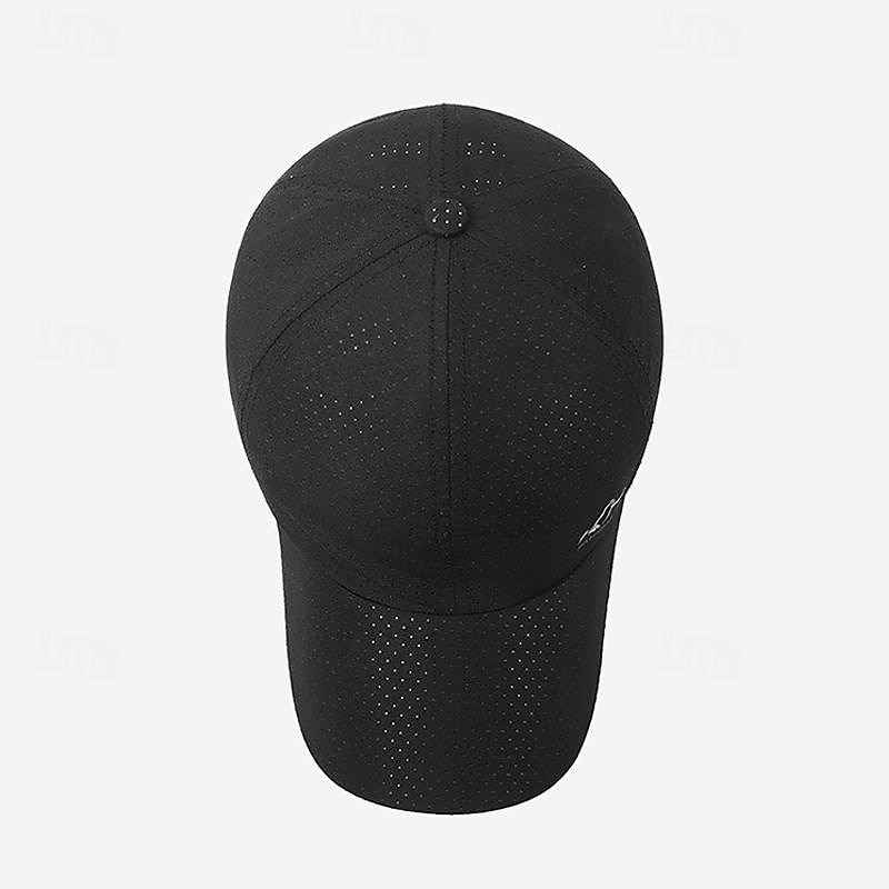 Herren Cap Basecap Sonnenhut Kappe Schwarz Weiß Polyester Modisch Brautkleider schlicht Strasse Täglich Berg Einstellbar Sonnenschutz Atmungsaktiv 2025 - $10.49 –P12