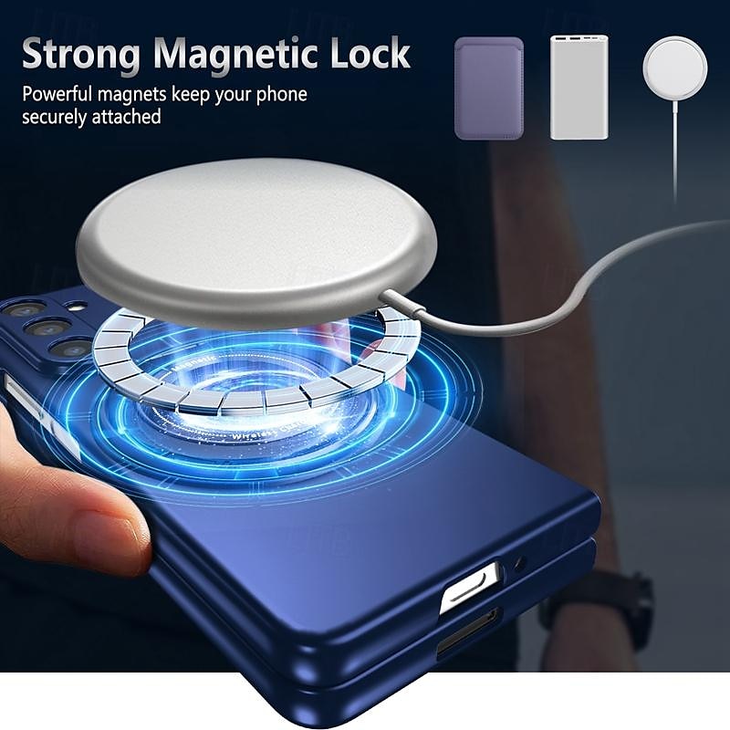 Phone Case For Samsung Galaxy Z Fold 7 Z Fold 6 Z Fold 5 Z Fold 4 Z Fold 3 Flip Cover Ring Holder Magnetic Support Wireless Charging Armor PC 2025 - $22.99 –P6