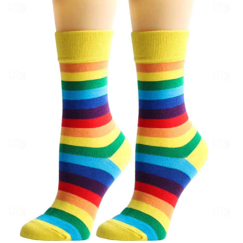 LMBT LMBTQ Szivárvány Zoknik & Harisnyák Felnőttek Női meleg leszbikus Pride Parade Büszkeség hónapja Álarcos mulatság Könnyű farsangi jelmez 2025 - $12.99 –P10