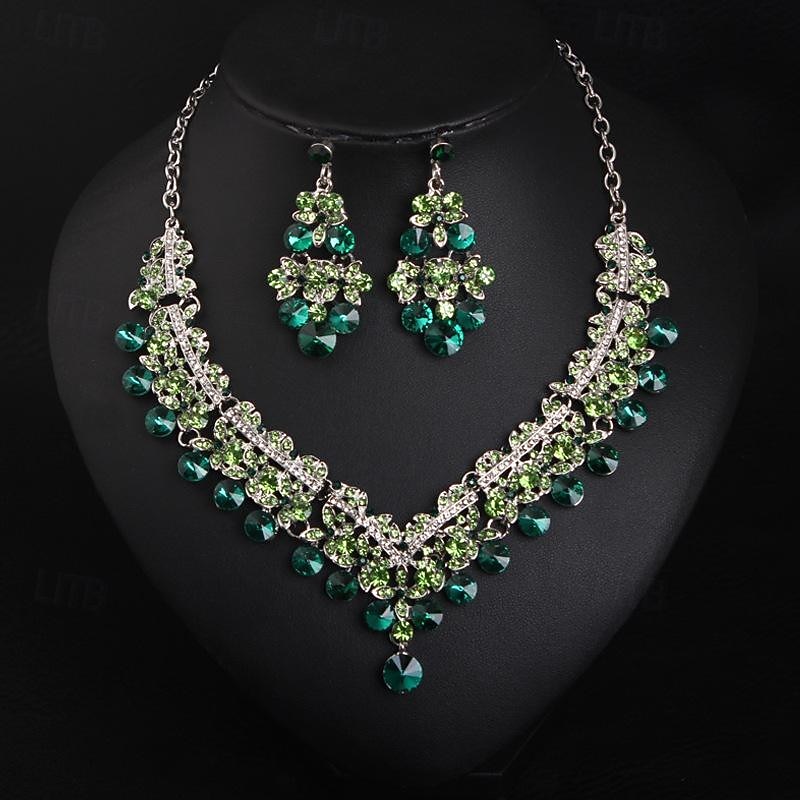 Jewelry Set 3pcs Alloy Earrings Necklace Women's Elegant Vintage Fashion Geometrical Geometric Jewelry Set For Wedding Party Anniversary 2025 - $44.99 –P5