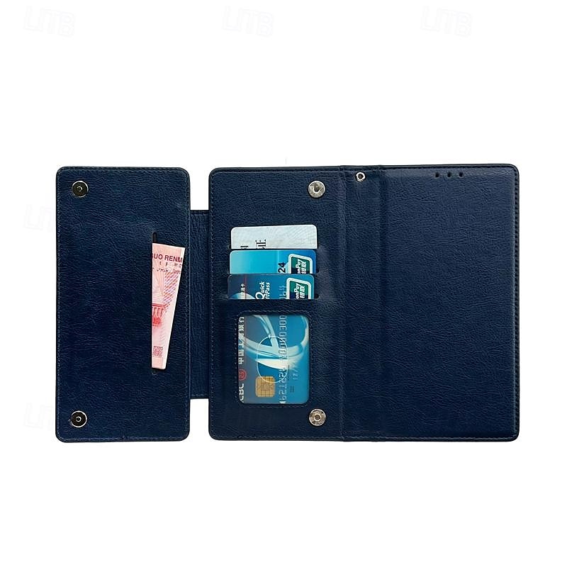 Phone Case For Samsung Galaxy S24 S23 S22 S21 Ultra Plus A55 A35 A25 A15 5G A54 A34 A14 A53 A33 A23 A13 S20 FE S25 Ultra Back Cover with Stand Holder Magnetic Card Slot Retro TPU PU Leather 2025 - $24.99 –P7