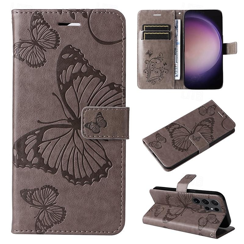 τηλέφωνο tok Για Samsung Galaxy S24 S23 S22 S21 S20 Ultra Plus FE A54 A34 A14 Σημείωση 20 10 S25 Ultra Θήκη κάρτας πορτοφολιού Μαγνητική Προστατευτικό για όλο το σώμα με λουράκι καρπού Πεταλούδα TPU 2025 - $17.99 –P12