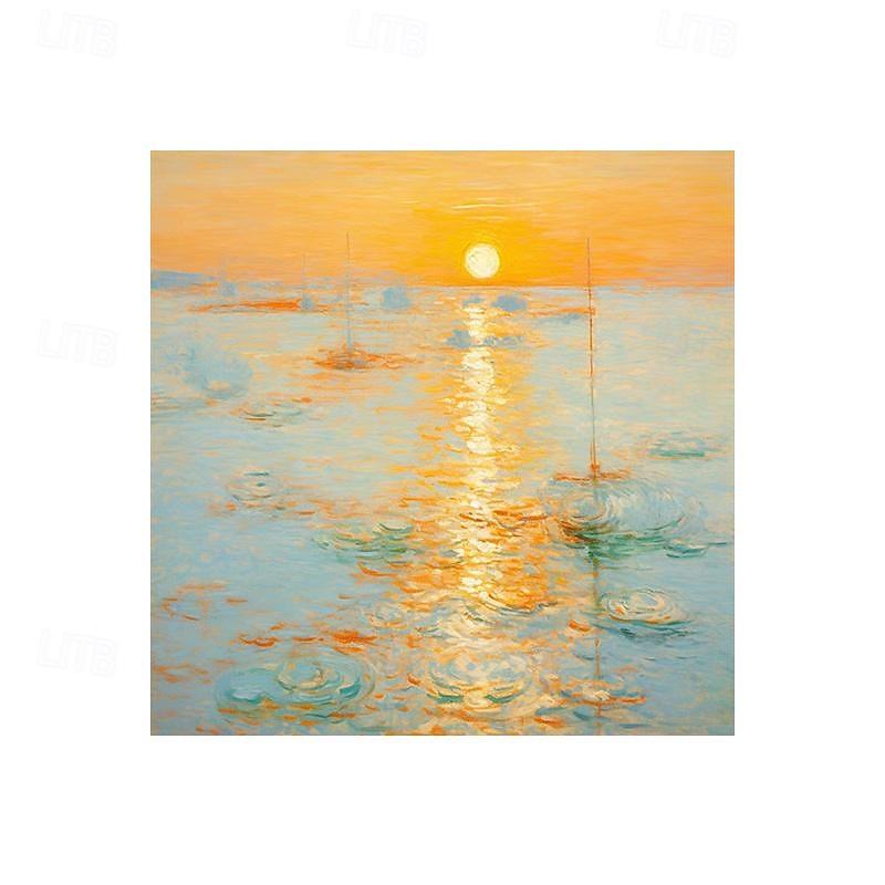 風景画 印象派 海 絵画 印象派風 船と海の風景画 印象派には