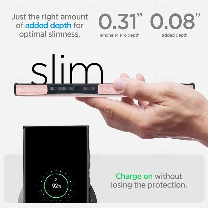 телефон Кейс для Назначение SSamsung Galaxy S25 S24 S23 Ultra Plus S22 Плюс Ультра С Магсейф Магнитный Поддержка беспроводной зарядки Откидная подножка Ретро ТПУ Кожа PU 2025 - $18.99 –P9