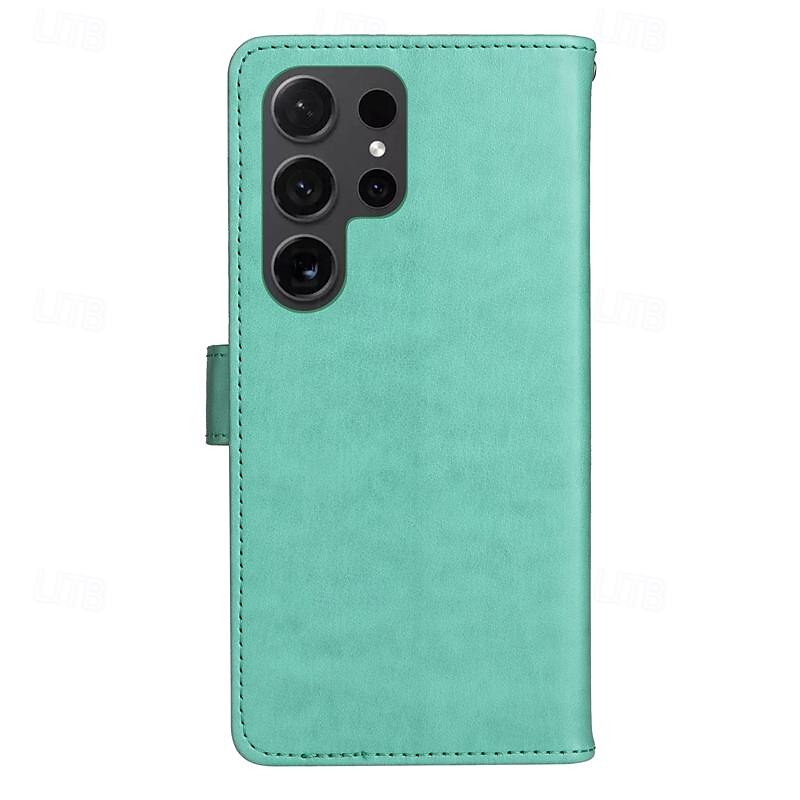 telefon Maska Pentru Samsung Galaxy S24 S23 S22 S21 S20 Ultra Plus FE A54 A34 A14 Nota 20 10 S25 Ultra Portofel Card Magnetic Protectie pentru intreg corpul cu curea de mână Pisica Albină TPU PU piele 2025 - $18.99 –P11