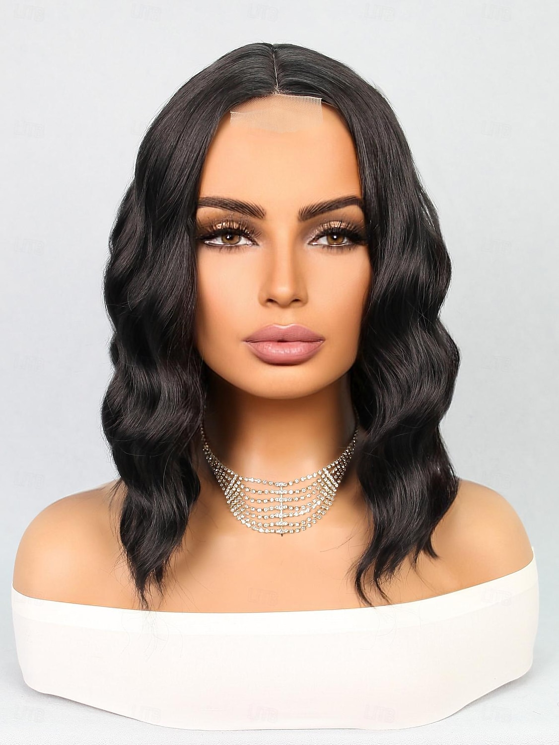 Pruik van synthetisch kant Golvend Stijl 14 inch(es) Zwart Korte bob U-deel Pruik Dames Pruik bruin / Wit Donker Bruin Zwart 2025 - $23.99 –P3