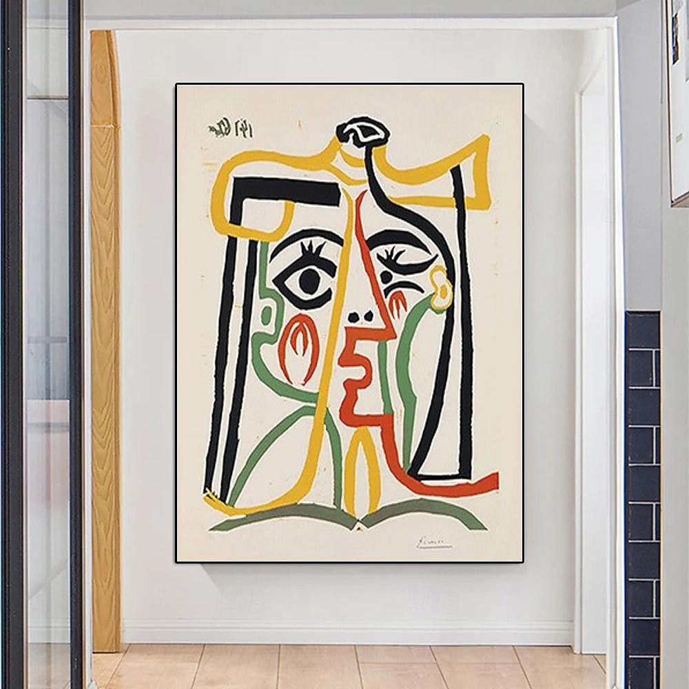 pablo picasso oljemålning handgjord pablo picasso tete de femme oljemålning handmålad vertikal berömda pablo picasso människor vintage modern målning 2025 - $116.99 –P5
