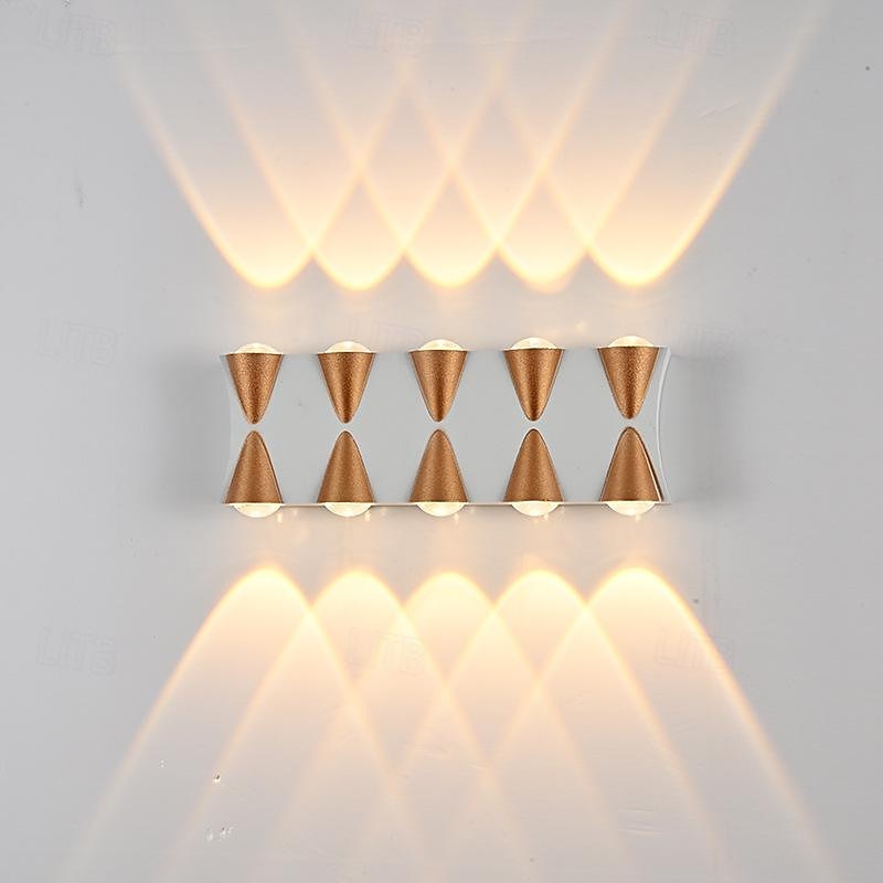 lampada da parete a led 2/3/4/5 teste esterno impermeabile in vetro alluminio 90 cm moderno creativo luce bianca calda corridoio balcone ip65 85-265 v del 2026 a $46.99 –P11