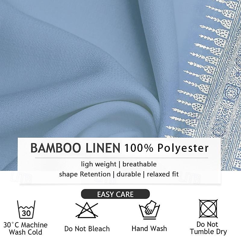 Per uomo Tribale Etnico Stampa bandana Camicia Camicia di lino Camicia con Bottoni Manica Lunga Tribale Vacanza Abbigliamento quotidiano Uscire Primavera & Autunno Collo alla coreana Bottoni Stampato del 2025 a $26.99 –P3