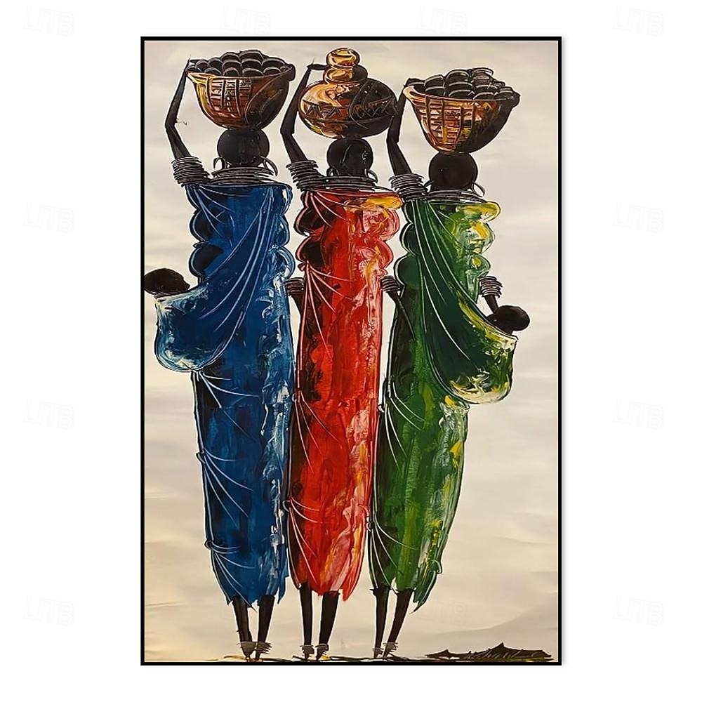 handgemachtes Ölgemälde auf Leinwand, Wandkunst, Dekoration, Figur,  abstrakte afrikanische Frau für die Inneneinrichtung, gerolltes,  rahmenloses, ungedehntes Gemälde 2025 - €105.47, image size:1000x1000