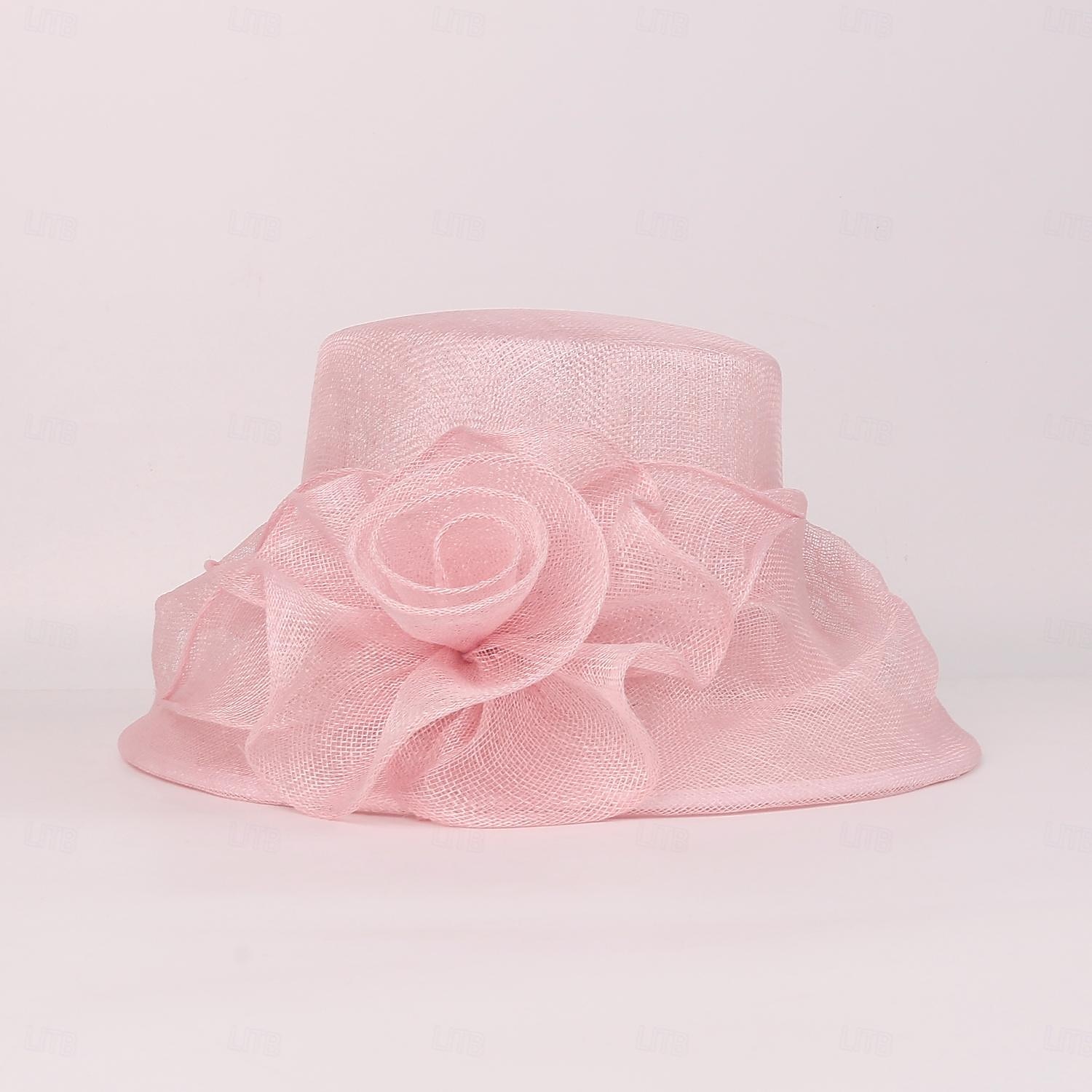Palarie In Pălărie Vară Clop Palarie de soare Nuntă Petrecere ceai Elegant Nuntă Cu Culoare Pură Partea Dantela Diadema Articole Pentru Cap 2026 - $74.99 –P14