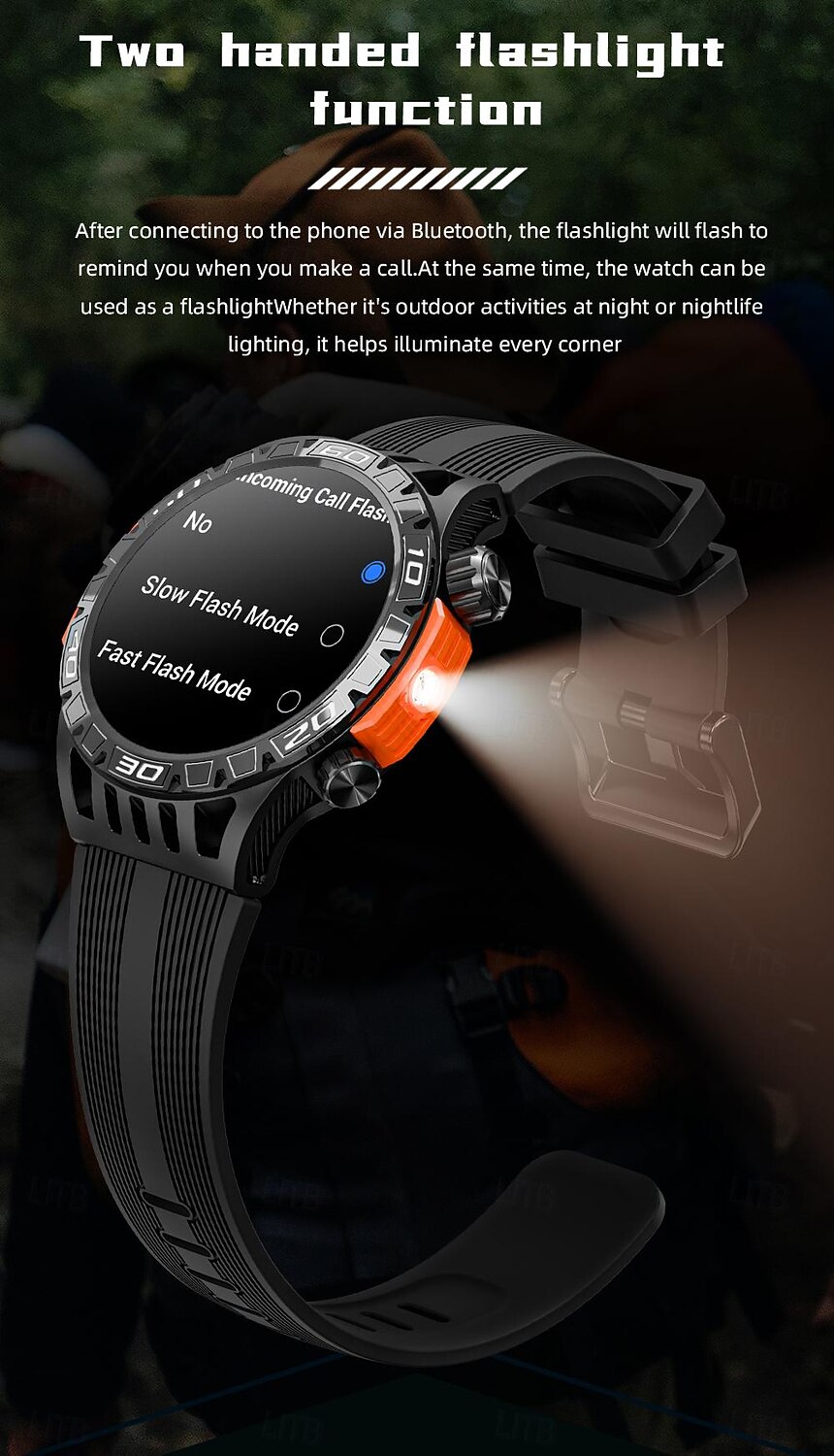 LOKMAT ZEUS 6 PRO Умные часы 1.46 дюймовый Смарт Часы Bluetooth Педометр Напоминание о звонке Датчик для отслеживания активности Совместим с Android iOS Женский Мужчины 2025 - $42.99 –P3