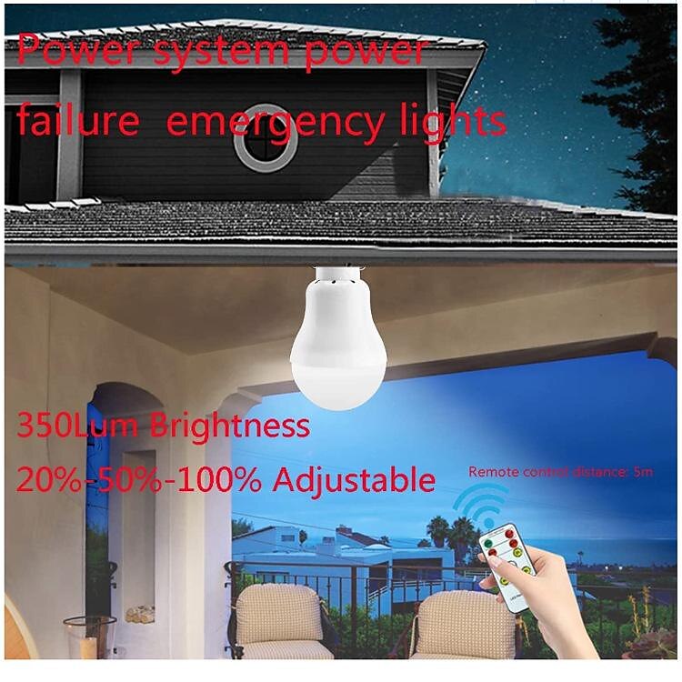 Rechargeable Solar Light Bulbs Chicken Coop Light with Timer LED Solar Lights for Indoor Home, Chicken Coop, Outdoor Camping Lamps for Tent,  Shed Night, Emergency Power Outage and Outside 2025 - $41.99 –P2
