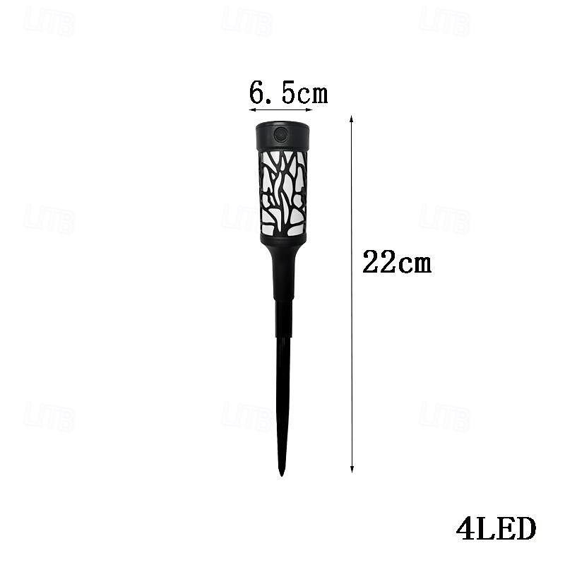 2pcs Outdoor Solar Landerscape Lighting Pathway Light Flame Shaped Lawn Light Outdoor Garden Lights for Patio Villa Park Lawn Walkway Waterproof Lighting Atmosphere Landscape Decor Light 2025 - $36.5 –P12