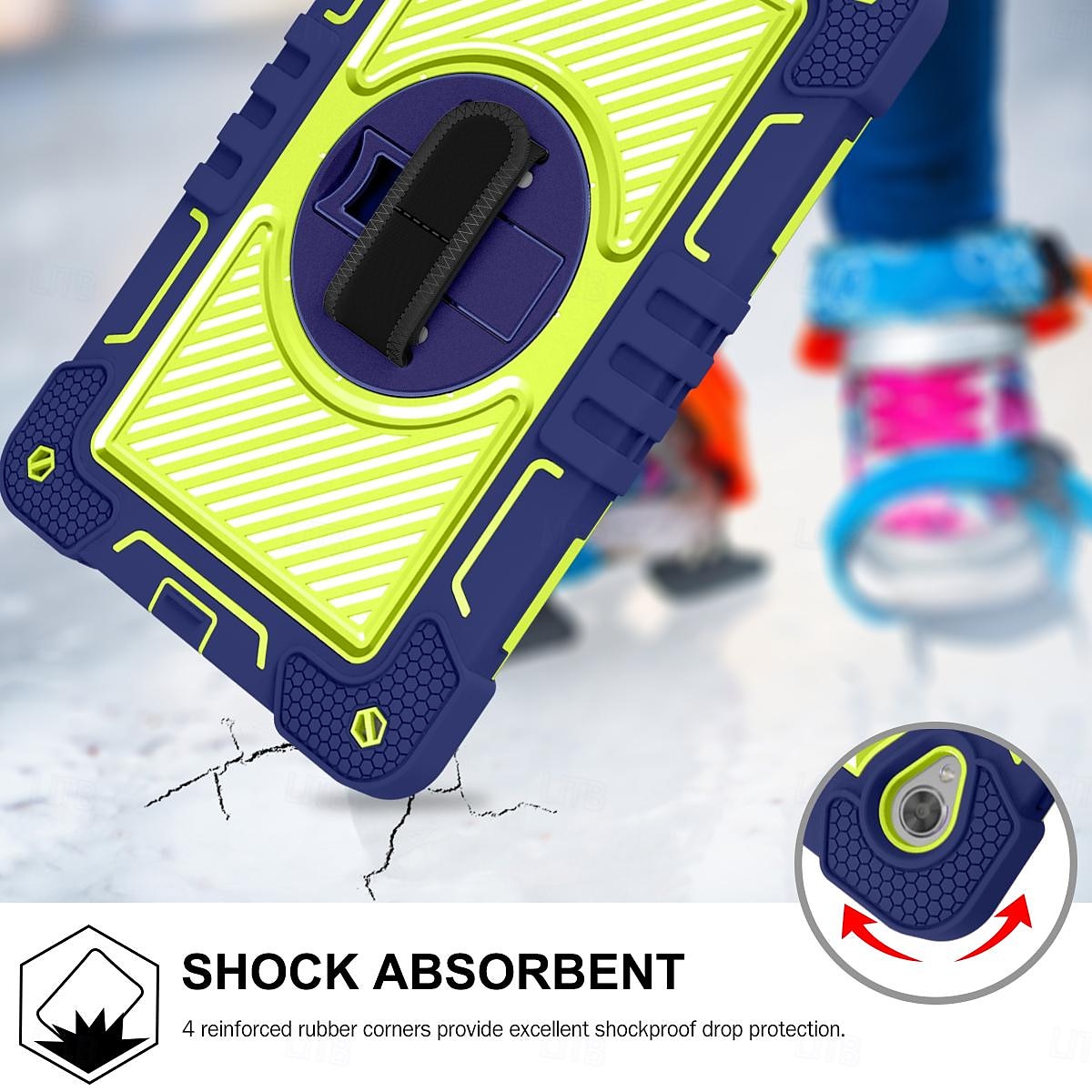 Tablet Case Cover For Lenovo M10 HD 2nd Gen 10.1" TB-X306 Portable Handle 360° Rotation Armor PC Silicone 2025 - $29.99 –P5