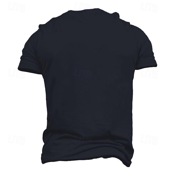 Men's Quotes & Sayings Cross Jesus Letter Print T Shirt Tee Top 100% Cotton Short Sleeve Graphic Shirt Black 1 Black Navy Blue Comfortable Tee Street Sports Outdoor Fashion Designer Clothing 2025 - GBP £13 –P5