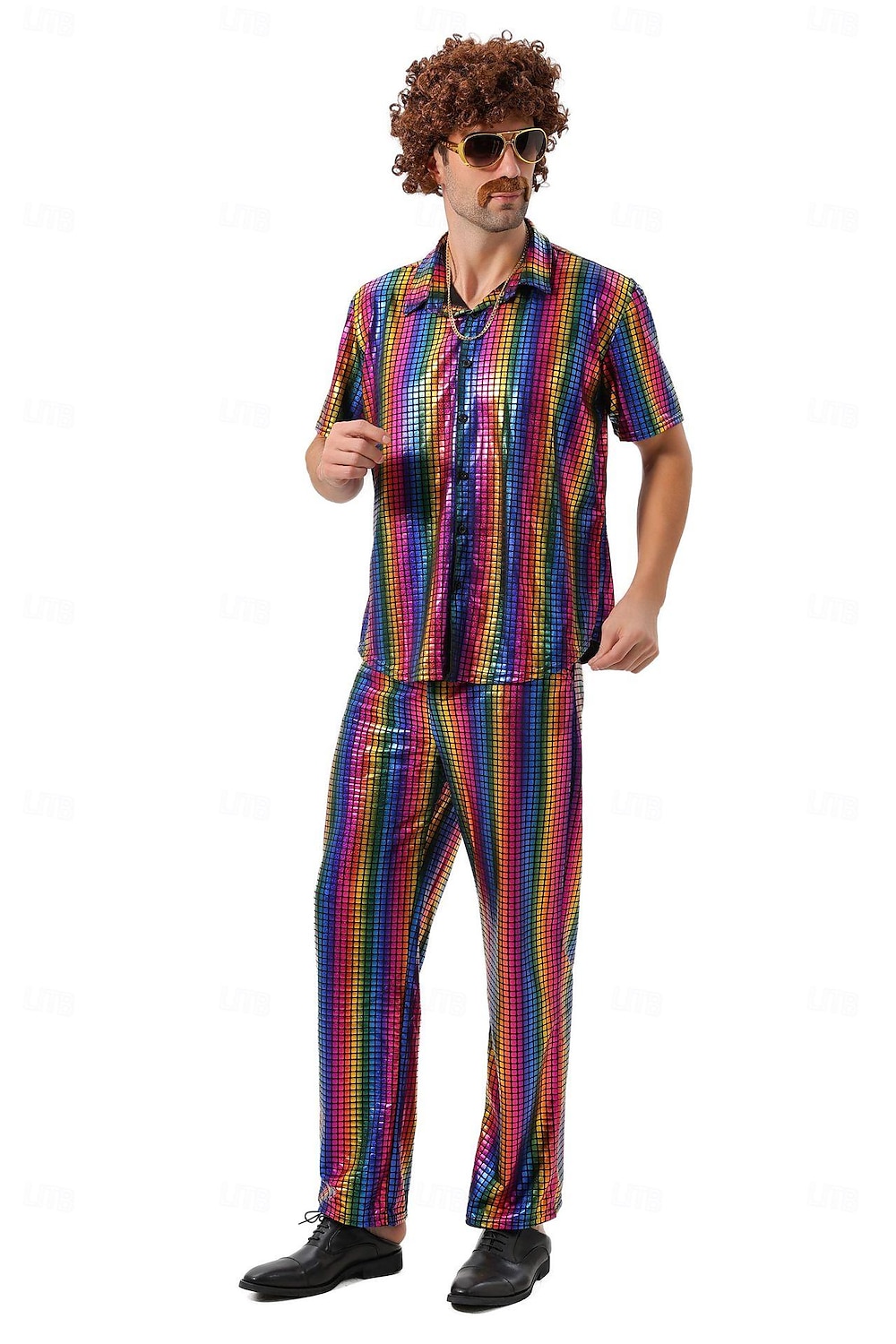 Disco Años 80 Pantalones Accesorios Camisas Disco Hombre Disfraz de carnaval Víspera de Todos los Santos Carnaval Mascarada Rendimiento Fiesta Discoteca Adulto Cima Pantalones 2025 - $47.99 –P8