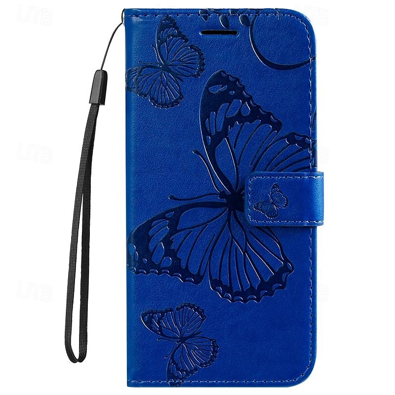 2025年 iPhone 16e用の電話ケース iPhone 16 iPhone 15 Pro Max iPhone 14 13 12 11 Pro Max Plus Mini SE 財布ケース 磁石フルボディ保護 ウォレットストラップ バタフライ TPU PUレザー コレクション – $17.99 –P3