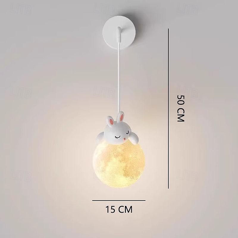 φωτιστικό τοίχου led 1 κεφαλή ζεστό λευκό φως 15cm μεταλλική ρητίνη υλικό εσωτερικού χώρου μοντέρνο χαριτωμένο ονειρικό παραμύθι κρεβατοκάμαρα σαλονιού 85-265v 2025 - $78.99 –P1