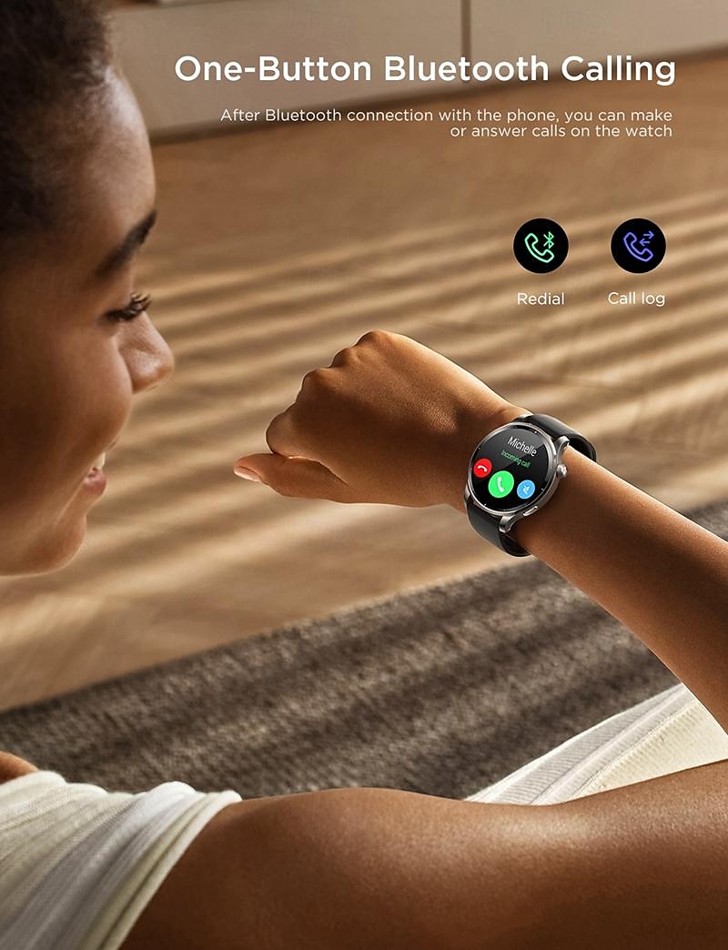 Joyroom JR-FV1 Smart Watch 1.43 inch Smartwatch Fitness Running Watch Bluetooth Pedometer Call Reminder Fitness Tracker Compatible with Android iOS Women Men Long Standby Hands-Free Calls Waterproof 2025 - $97.99 –P3