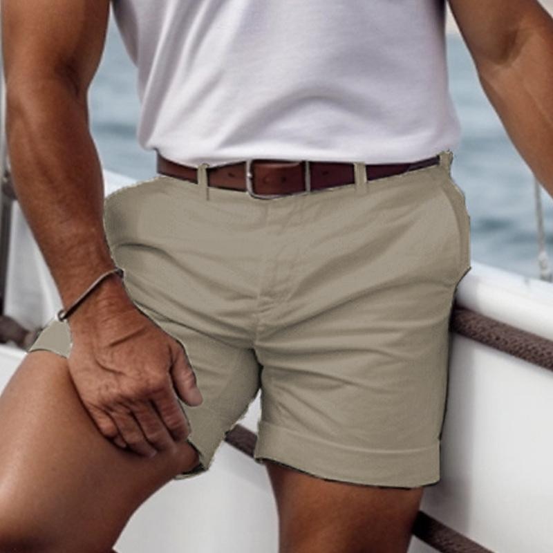 Men's Pink Shorts Shorts Summer Shorts Casual Shorts Buttons Front Pocket Plain Comfort Breathable Short Casual Daily Holiday Fashion Designer Black White 2025 - $19.99 –P16
