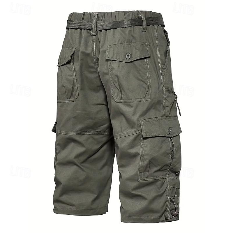 Hombre Pantalones cortos tácticos Pantalón Corto Cargo Pantalón corto Shorts para senderismo Botones Multi bolsillo Plano Listo para vestir Corto Diario Exterior Ropa de calle Moda Clásico Azul 2026 - $21.99 –P6