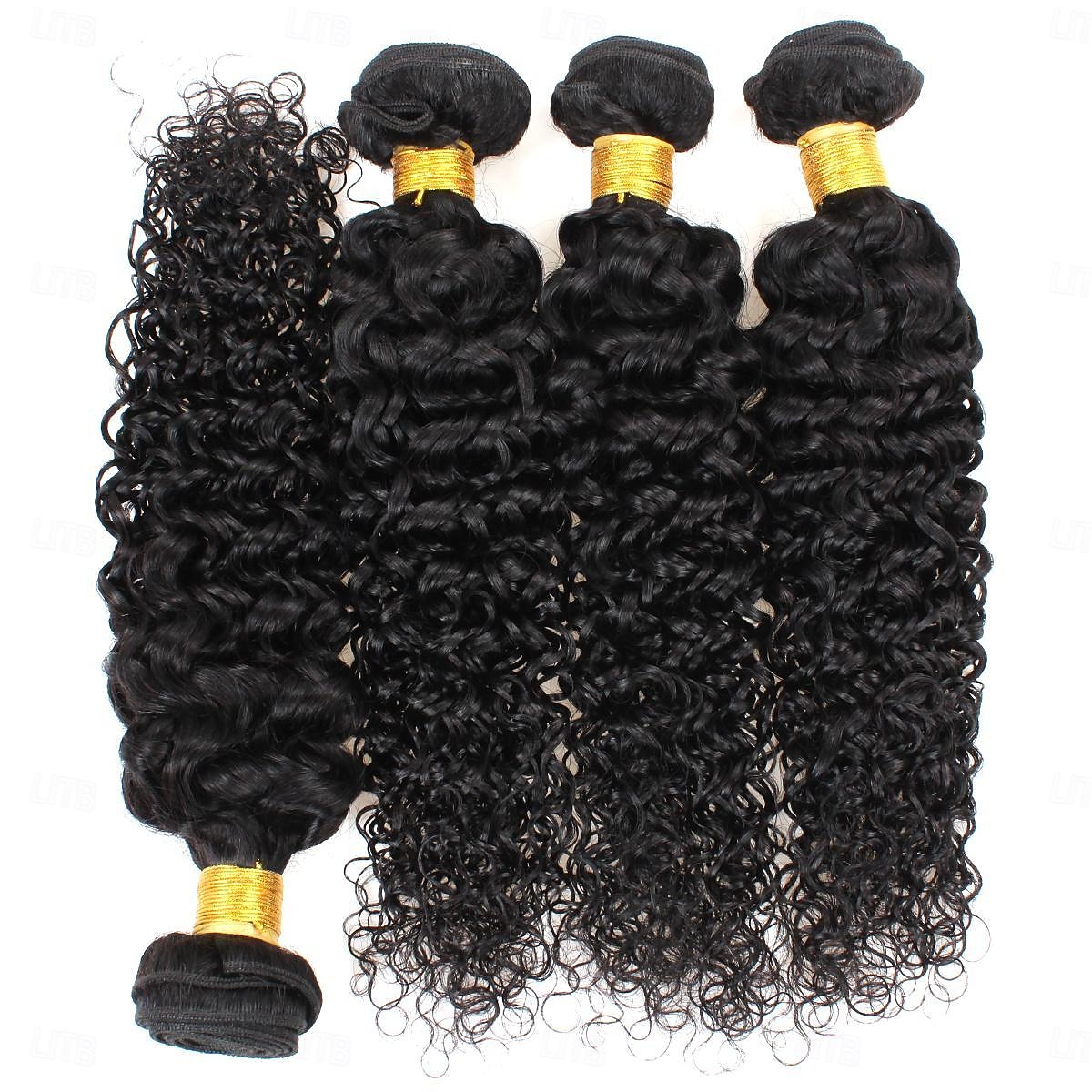 fasci ricci crespi capelli umani al 100% 9a fasci brasiliani di capelli grezzi capelli umani originali in promozione estensione dei capelli naturali umani del 2025 a $111.99 –P8