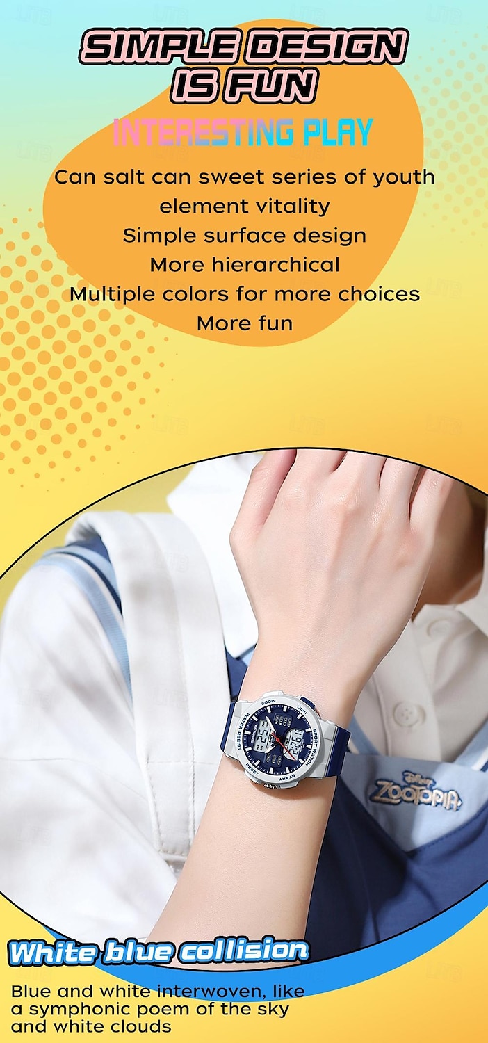SANDA Men Digital Watch Fashion Casual Business Wristwatch Luminous Stopwatch Countdown Calendar TPU Watch 2025 - $28.99 –P2