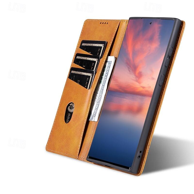 телефон Кейс для Назначение SSamsung Galaxy S24 S23 S22 S21 S20 Ultra Plus FE А55 А35 А25 А15 5Г A54 A34 A14 S25 Ультра Кошелек для карт Магнитный Полная защита тела Откидная подножка Ретро 2025 - $16.99 –P9