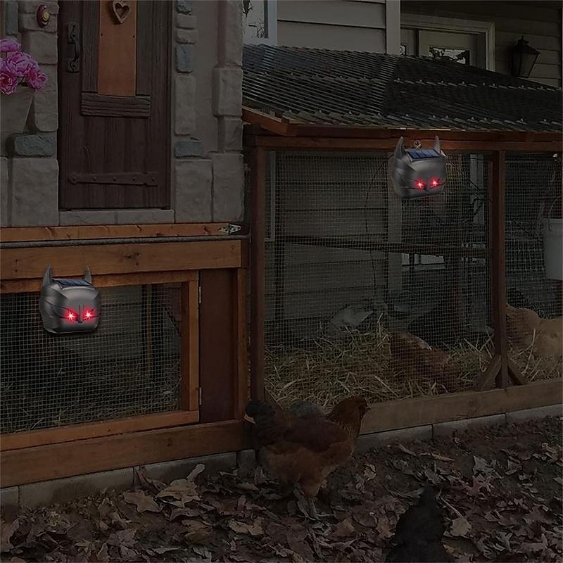 Solar Powered Animal Repeller Solar Ultrasonic Animal RepellentDeterrent Cat/Bird Repeller Frighten Animals Sonar Repellent 2025 - $17.99 –P4