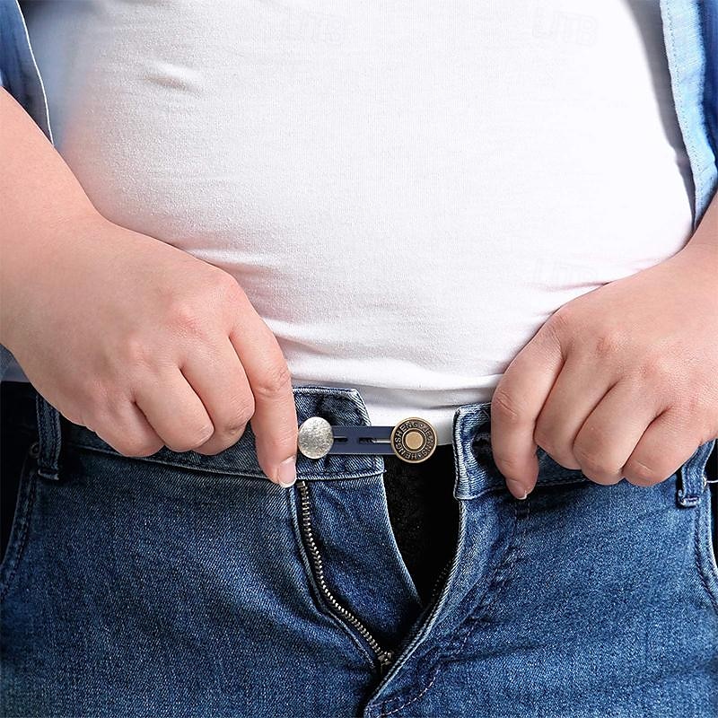 6 قطع من أزرار تمديد البنطلون وأزرار تمديد حزام الخصر للرجال والنساء، أزرار معدنية لتطويل الخصر من الجينز، لا يوجد زر خياطة لإطالة الجينز وياقة السراويل مثالية لأي بنطلون جينز 2025 - $9.49 –P2