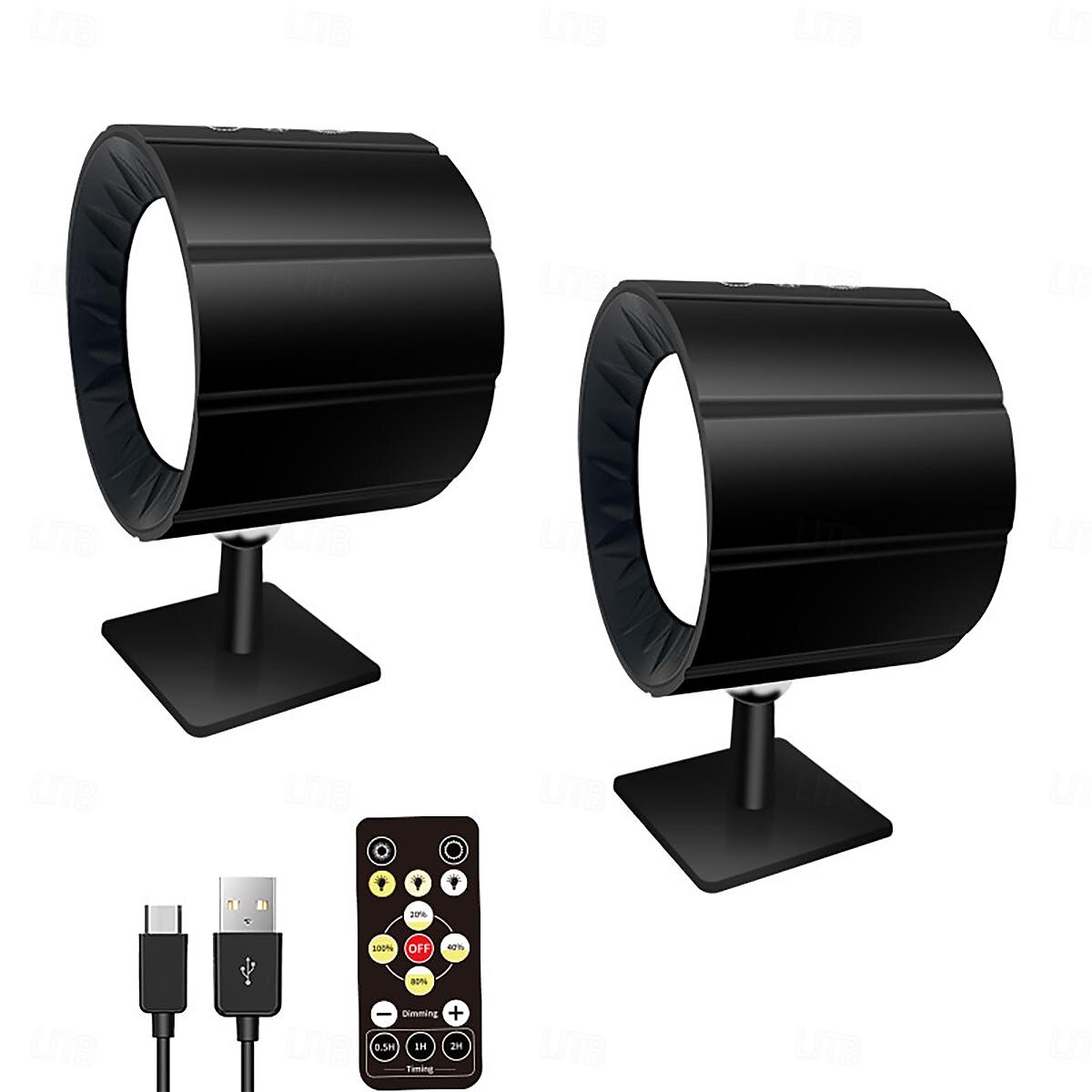 1/2pcs Picture Light LED Wall Mounted Lights with Remote, Sensor Puck Lamp Rechargeable Battery Operated, Tri-Color Dimmable Magnetic 360° Rotation Cordless Light for Bedroom Bedside 2025 - $44.99 –P8