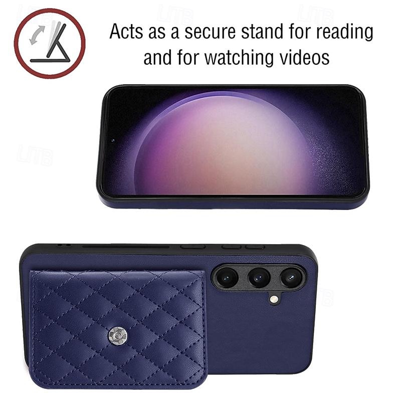 Phone Case For Samsung Galaxy S24 S23 S22 S21 Ultra Plus A55 A35 A25 A15 5G A54 A34 A14 A53 A33 A23 A13 S25 Ultra Back Cover with Stand Holder with Lanyard Card Slot Retro TPU PU Leather 2025 - $19.99 –P3