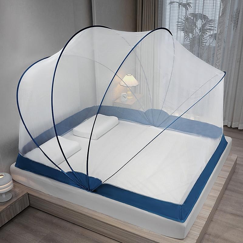 Moustiquaire pliable de 47 pouces de hauteur, filets ménagers ouverts et fermés en une seconde, moustiquaire grand espace pour dormir au lit avec installation gratuite de 2025 ? $94.99 –P6