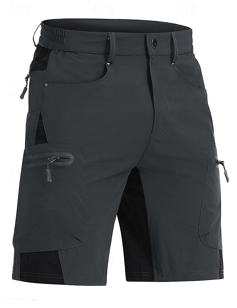 Homens Shorts táticos Bermuda Cargo Calção Shorts casuais Patchwork Bolso Com Zíper Perna reta Tecido Respirável Macio Comprimento do joelho Casual Diário Feriado Moda Roupa de rua Cáqui Cinza Claro de 2025 por $25.99 –P5