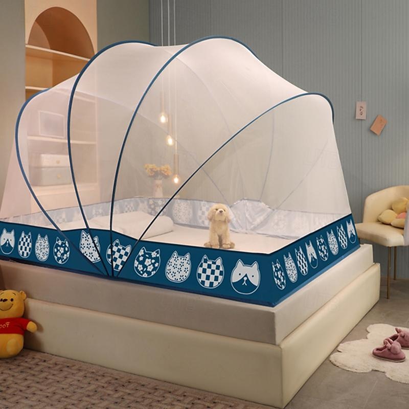 Moskitonetz fürs Bett, in einer Sekunde zu öffnen und zu schließen, faltbare Haushaltsnetze, Erhöhung der Höhe, 119,4 cm, große Fläche, Moskitonetz, Installation kostenlos 2025 - €49.09 –P9