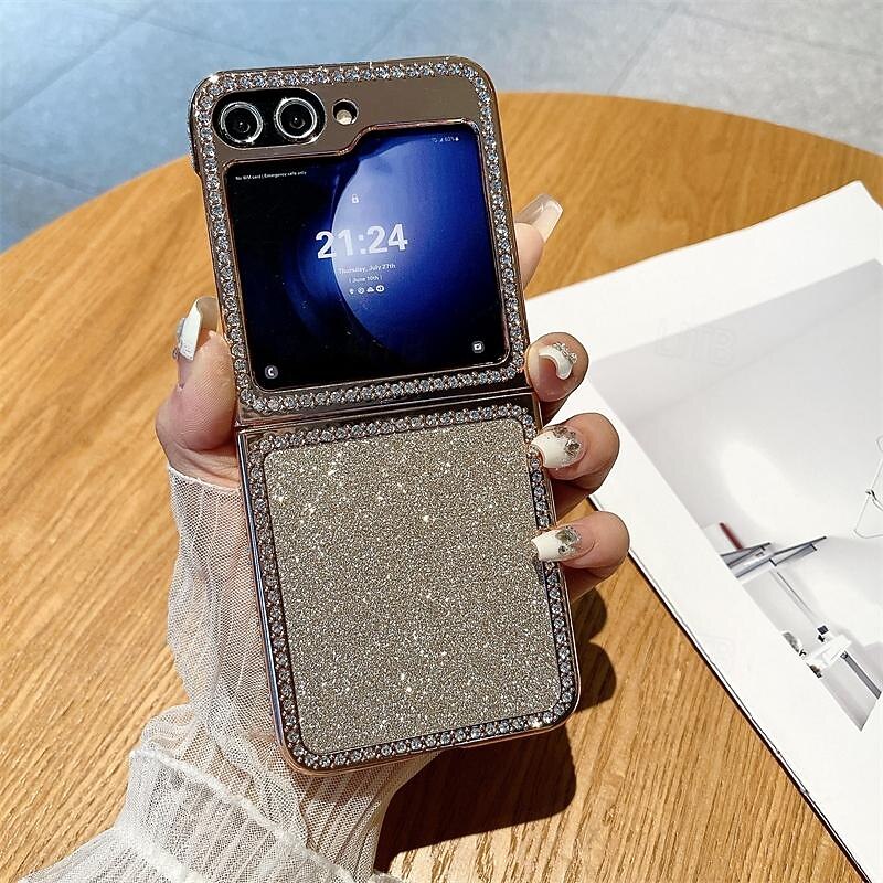 τηλέφωνο tok Για Samsung Galaxy Z Flip 6 Z Flip 5 Πίσω Κάλυμμα Bling Glitter Shiny Ανθεκτική σε πτώσεις PC 2025 - $11.99 –P5