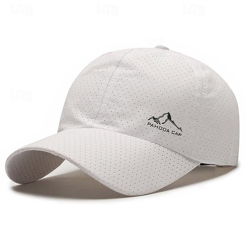 Herren Cap Basecap Sonnenhut Kappe Schwarz Weiß Polyester Modisch Brautkleider schlicht Strasse Täglich Berg Einstellbar Sonnenschutz Atmungsaktiv 2025 - $10.49 –P9