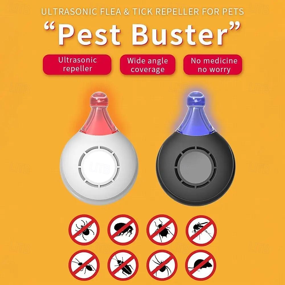 USB Rechargeable Ultrasonic Pest Collar – Flea, Tick, and Lice Repeller for Cats and Dogs with Mountaineering Buckle 2025 - $16.99 –P9