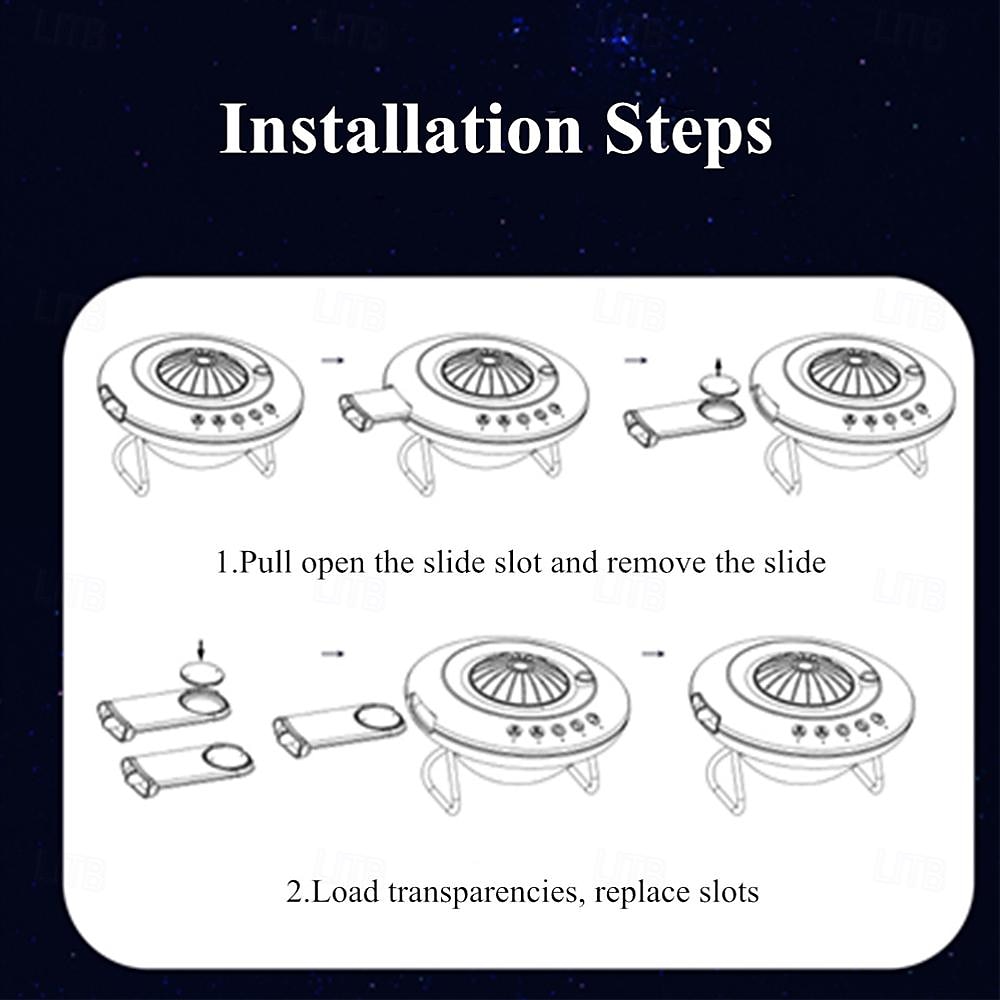 Galaxy Lamp Star Projector Night Light UFO LED 8 in 1 Planetarium Projection Galaxy Starry Sky Projector Lamp for Home Kids Room Ceiling Decor 2026 - $129.99 –P6