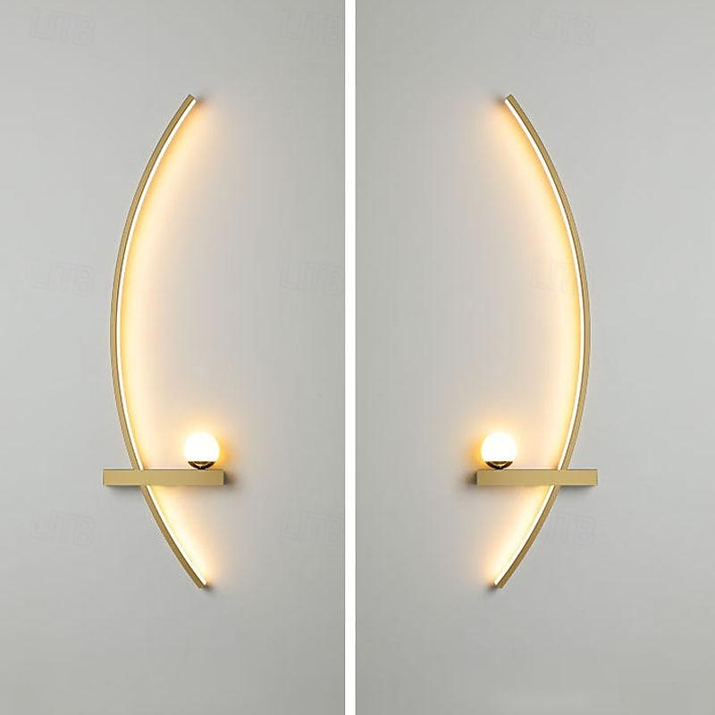 Nowoczesna sypialnia salon 55/83/105cm kinkiet led minimalistyczne paski dekoracyjny kinkiet ścienny do sypialni lampka nocna gabinet oświetlenie wewnętrzne domu 85-265v 2025 - $101.99 –P6
