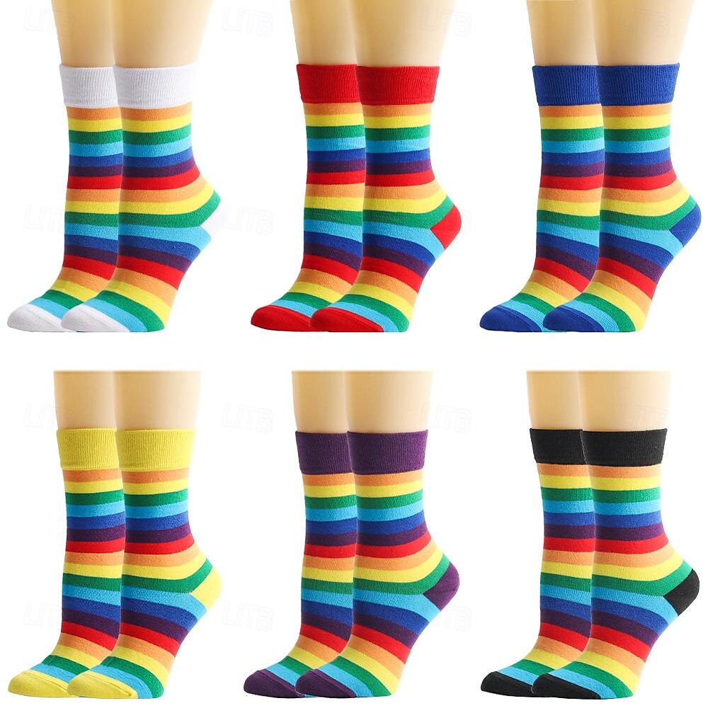 LMBT LMBTQ Szivárvány Zoknik & Harisnyák Felnőttek Női meleg leszbikus Pride Parade Büszkeség hónapja Álarcos mulatság Könnyű farsangi jelmez 2025 - $12.99 –P1