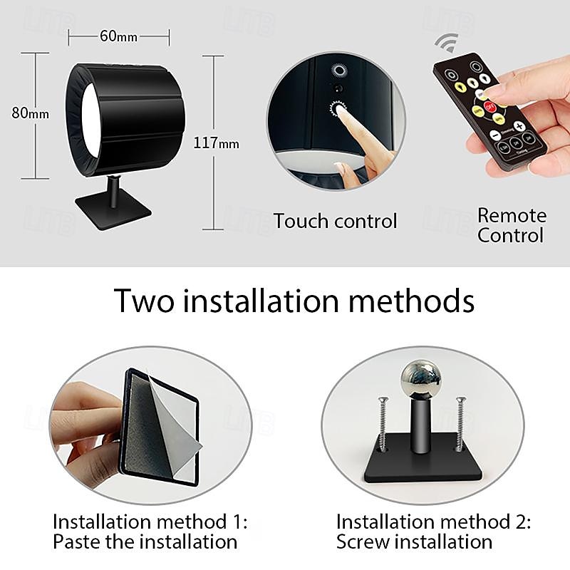 1/2pcs Picture Light LED Wall Mounted Lights with Remote, Sensor Puck Lamp Rechargeable Battery Operated, Tri-Color Dimmable Magnetic 360° Rotation Cordless Light for Bedroom Bedside 2025 - $44.99 –P1