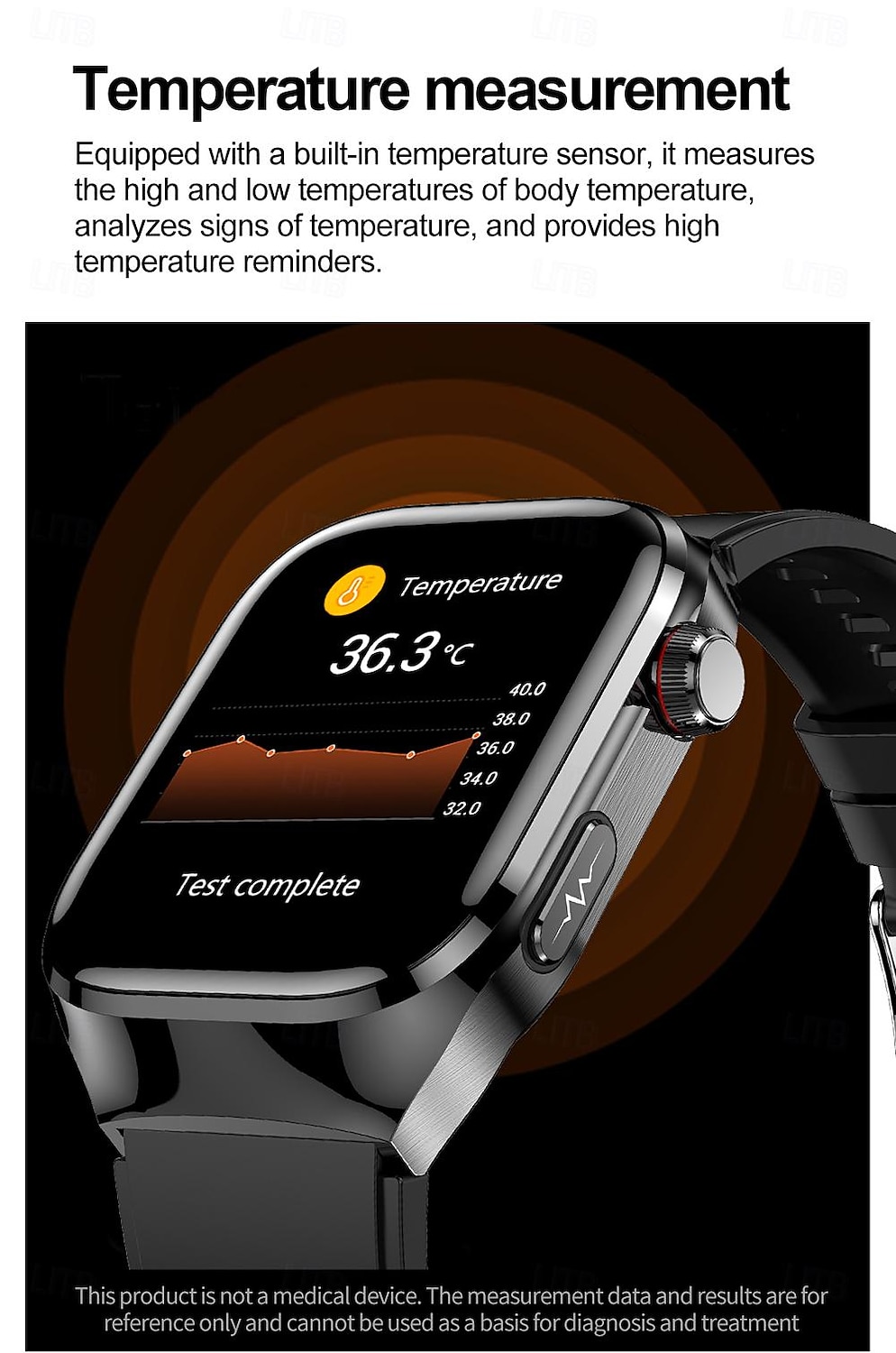 iMosi TK16 Smart Watch 2.04 inch Smartwatch Fitness Running Watch Bluetooth ECG+PPG Temperature Monitoring Pedometer Compatible with Android iOS Women Men Long Standby Hands-Free Calls Waterproof IP68 2025 - $83.19 –P13