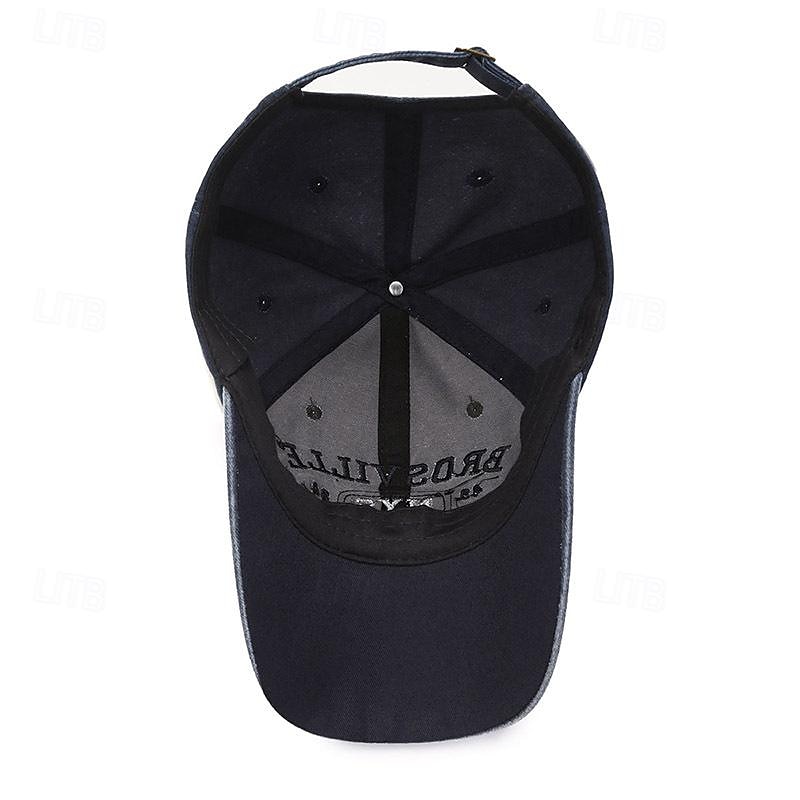 Per uomo Cappellino da baseball Cappello da sole Cappello da camionista Nero Blu Misto poliestere / cotone Con ricami Vintage Di tendenza Informale Strada Giornaliero Alfabetico Regolabile Crema del 2025 a $11.49 –P10