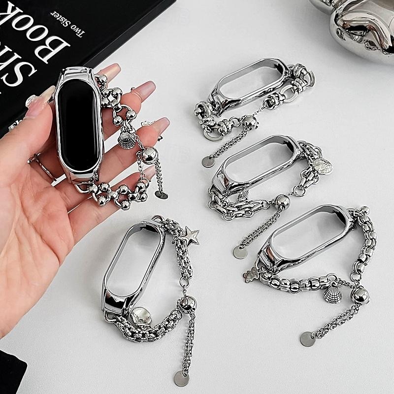 Bandă de ceas inteligent Compatibil cu Xiaomi Mi Band 8 Mi Band 7 (NFC) Band 6/5 NFC Band 4/3 NFC Ceas inteligent Curea cu Case Împletit Robust Bratara de bijuterii Înlocuire Brăţară 2025 - $27.99 –P9