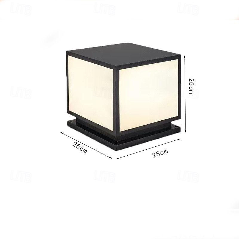 Лампа на колонне, водонепроницаемые светильники на наружных стойках, уличные фонари на колоннах, фонари на квадратных колоннах IP65, наружные водонепроницаемые светильники на алюминиевых стеклянных 2026 - $275.45 –P3