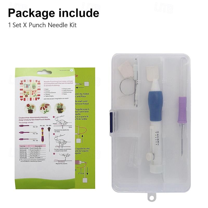 DIY Punch Needle Magic Embroidery Pen Set Stitching Thread Tool Sewing Craft Kit 2025 - $27.99 –P5