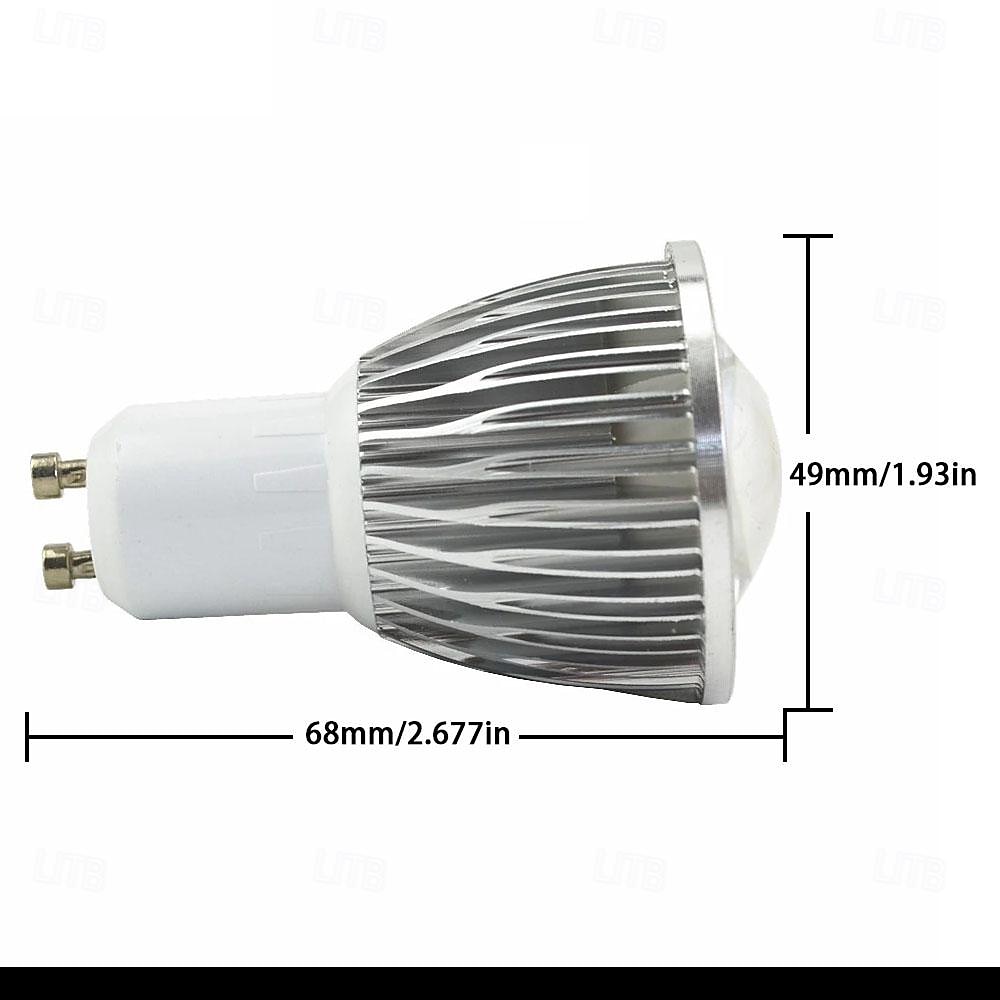 gu10 λαμπάκια led μη ρυθμιζόμενα 3000k ζεστό φως 5w λαμπάκια led για κουζίνα κουκούλα σαλόνι υπνοδωμάτιο χωνευτός φωτισμός πίστας 10 τμχ 2025 - $23.99 –P3
