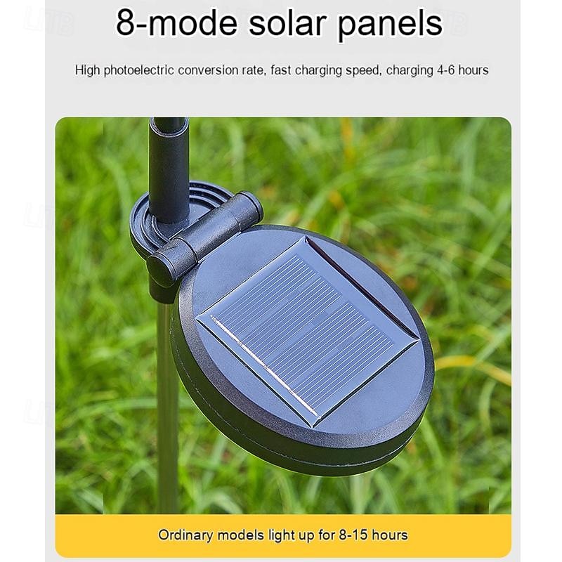 светодиодный имитационный цветок на солнечной батарее, 8 режимов, светильник для газона, цветок камелии, уличный водонепроницаемый садовый светильник, вилла, парк, двор, лужайка, дорожка, ландшафтное 2026 - $21.99 –P6